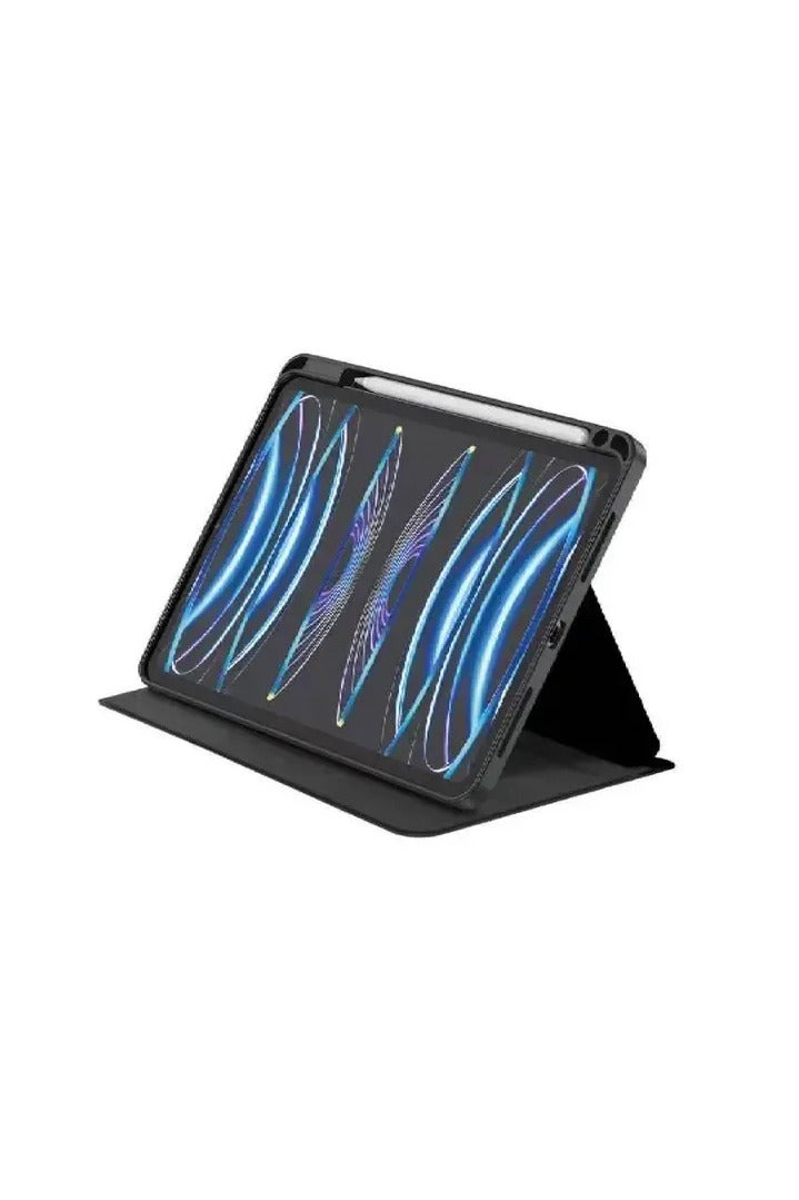 GREEN LION Transparent Folio Case Compatible with iPad Pro 12.9 Inch, Adjustable Handle, Auto Wake up, Magnetic Separable, Shock Proof, Edge to Edge Protection, Camera Protection for iPad Pro 12.9 - Black - Image 3