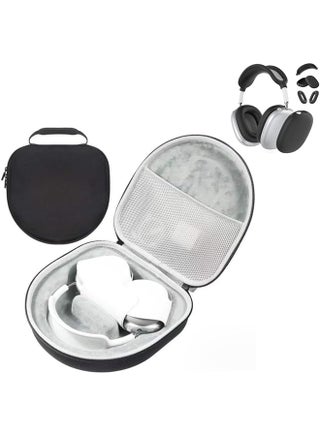 Hard Case For Airpods Max Travel Carrying Headphone Case With Airpods Max Silicone Earpad Cover Ear Cups Cover Headband Cover Airpods Max Protective Portable Storage Bag Black - pzsku/ZEF022F7FD0CE10951CF9Z/45/_/1740929205/03bc89c5-6eb5-4a7b-a545-8985d5ae5811