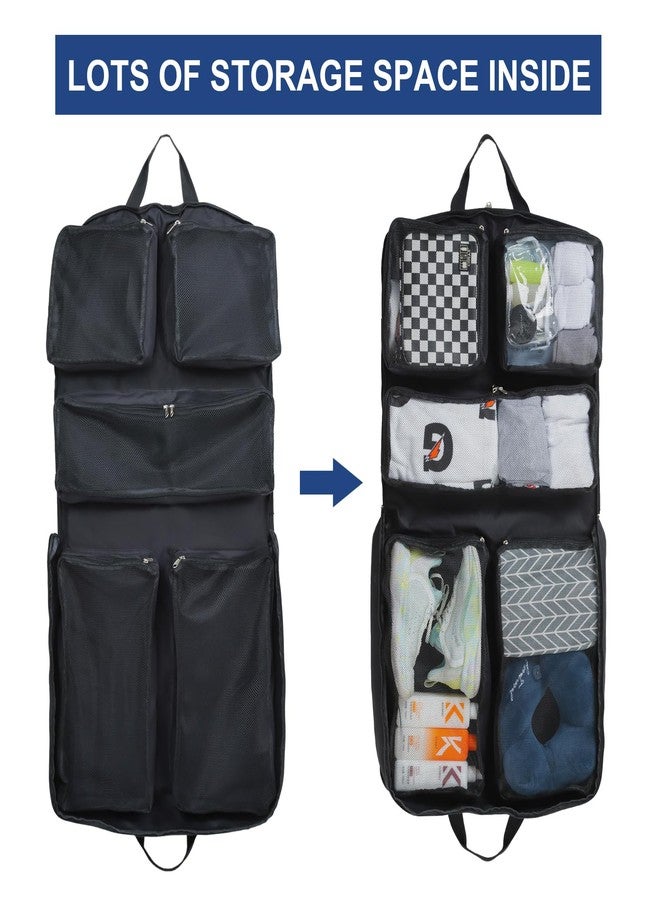 Edraco Garment Bag for Travel, Large Suit Travel Organizer Bag, Foldable Carry On Garment Bag - Image 3