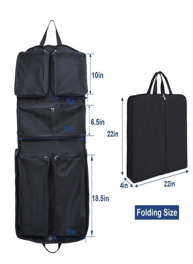 Edraco Garment Bag for Travel, Large Suit Travel Organizer Bag, Foldable Carry On Garment Bag - Image 4