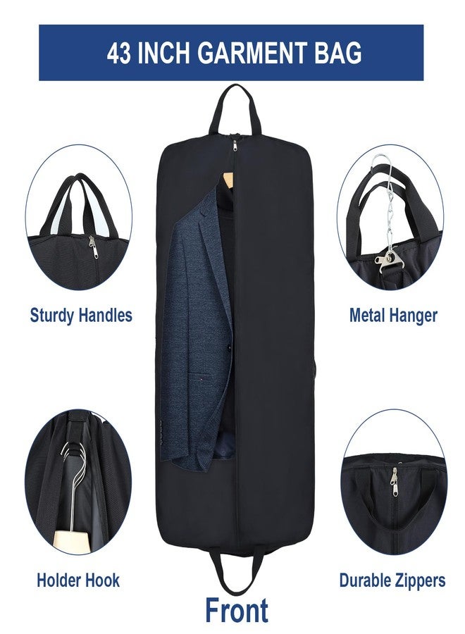 Edraco Garment Bag for Travel, Large Suit Travel Organizer Bag, Foldable Carry On Garment Bag - Image 5