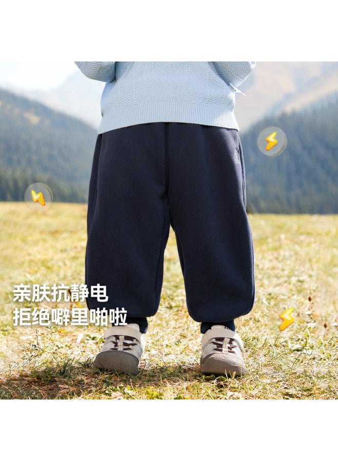 سروال أطفال دافئ لخريف وشتاء للأولاد بنطلون رياضي شتوي للبنات - Image 4