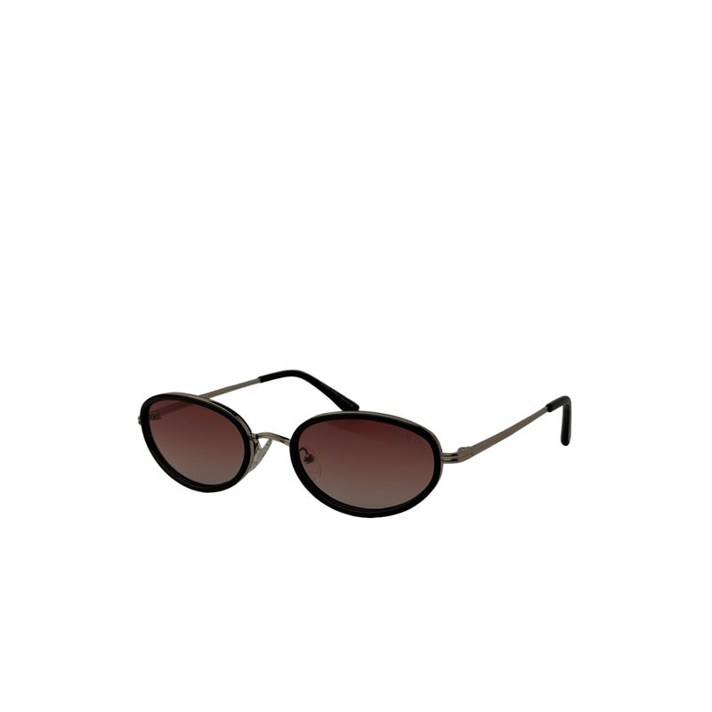 BOLD Siren Oval Sunglasses for unisex -Brown (1 Year Guarantee) - Image 2