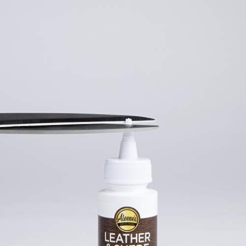 Aleene's Leather & Suede Glue, Adhesive for Crafts, Embellishments, Light Repairs, Leather Projects 2 fl oz - Image 4