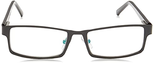 Foster Grant Men's Sawyer Multifocus Rectangular Reading Glasses, Black/Transparent, 54 mm + 2.75 - Image 2