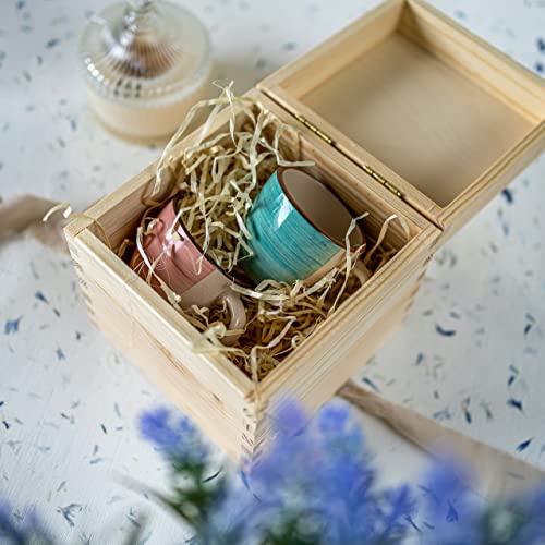 Creative Deco Wooden Storage Box Cube Square | 6.29 x 6.29 x 6.29 in | with Lid & Without Handles | Plain, Unpainted & Unfinished | Office Storage Jewelry Box Keepsake Trinket Chest Treasure - Image 5
