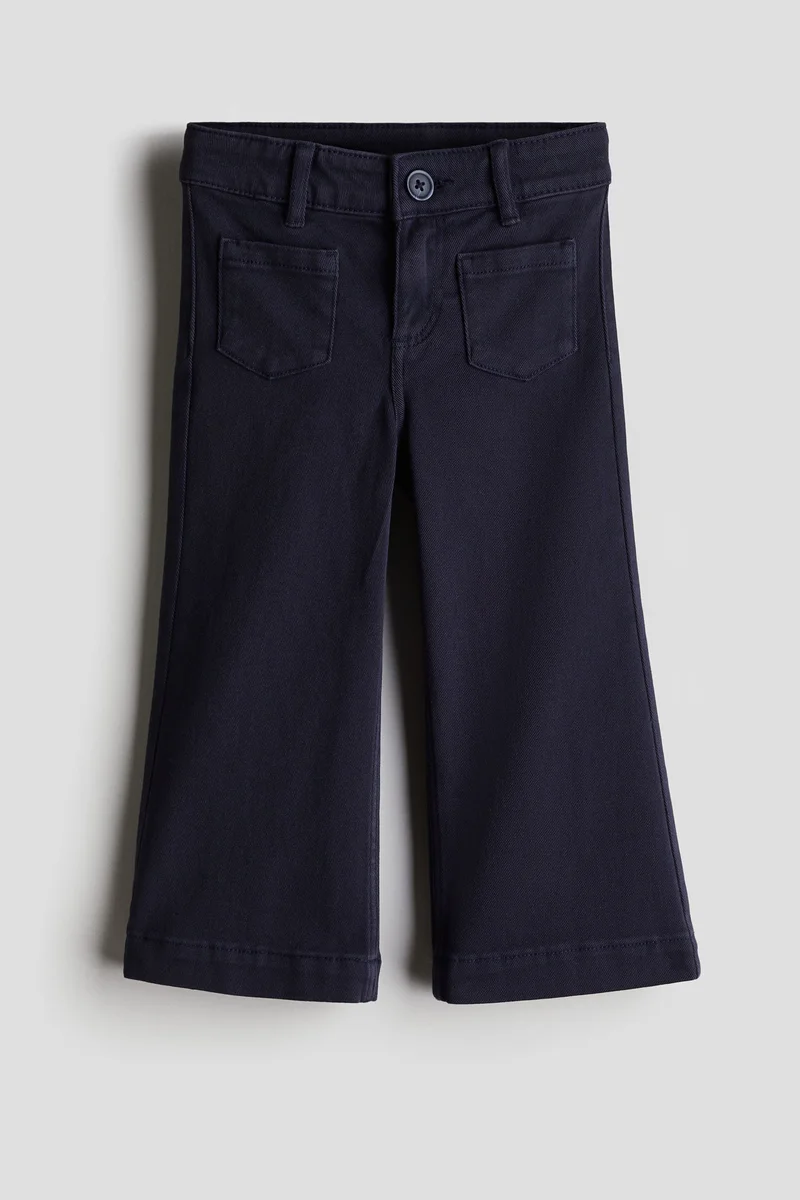H&M Flared twill capri trousers