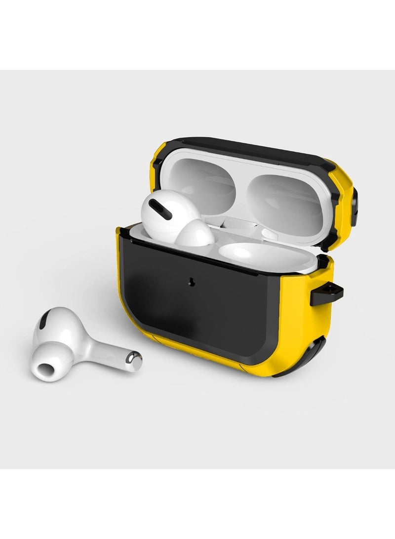 Anti-Shock Protective Silicone Case for Airpods Pro Shockproof Cover - Black and Brown - Image 5