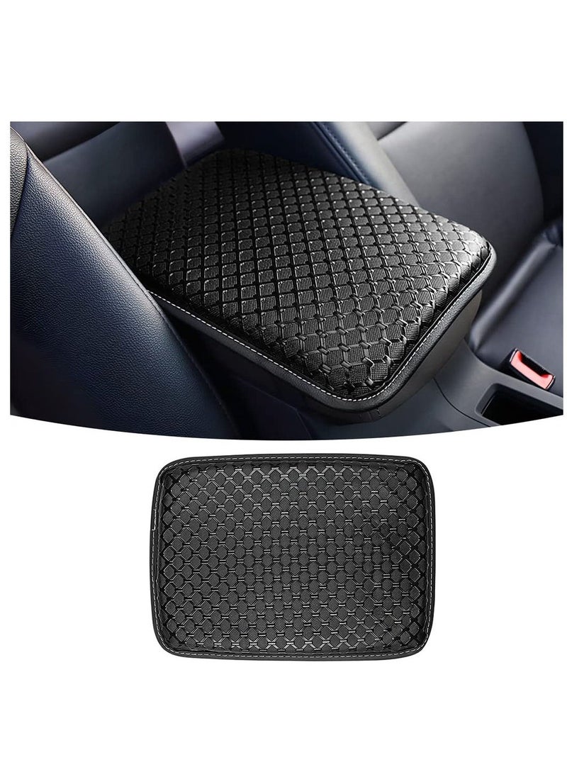 Excefore Car Center Console Cushion Pad Universal Waterproof Car Armrest Seat Box Cover Auto Arm Rest Protection Vehicles Interior Accessories Fit for Most Cars Vehicles SUVs Black  - Image 1