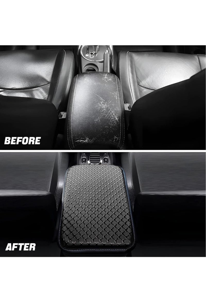 Excefore Car Center Console Cushion Pad Universal Waterproof Car Armrest Seat Box Cover Auto Arm Rest Protection Vehicles Interior Accessories Fit for Most Cars Vehicles SUVs Black  - Image 2