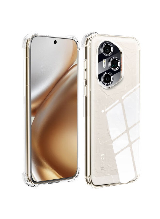 Freeson Protective Case For Honor 300 Pro, Simple And Thin Full Coverage Lens Anti-drop Clear Soft Shell With Four Corner Airbag Anti-collision And Hanging Rope, Transparent - Image 2