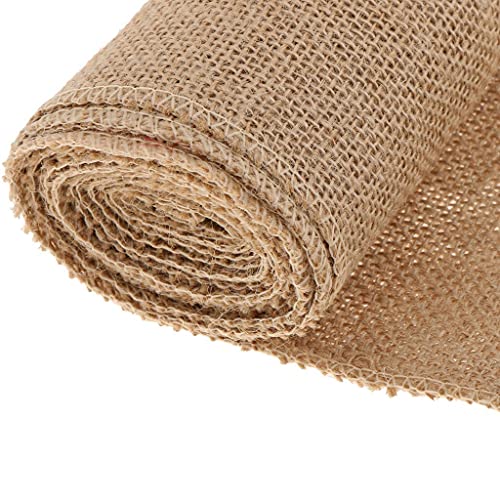 ERAVAT Jute Hessian Burlap Fabric 2 Meter x 51 Inch Wide Non-Laminated 13x13 Threading Natural Beige Golden Brown for Bags Crafts Table Runner Matting Home Décor - Image 5