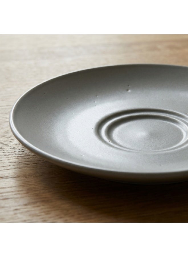 Ariane Premium Fine Porcelain Saucer 16cm Artisan Pebble Grey - Image 2