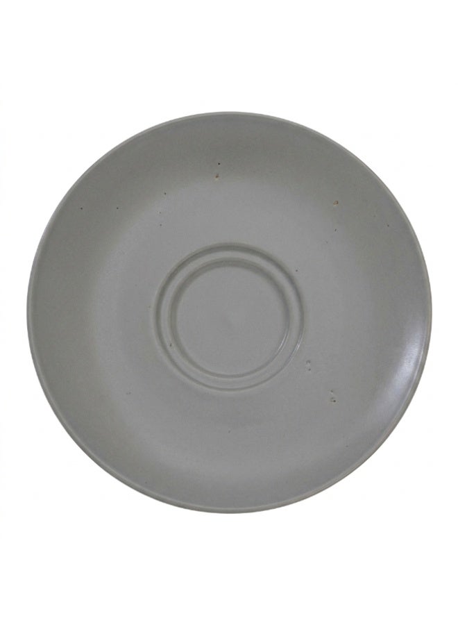 Ariane Premium Fine Porcelain Saucer 16cm Artisan Pebble Grey - Image 1