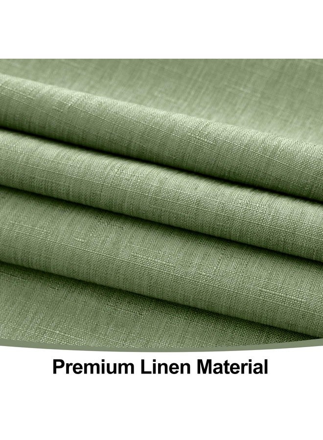 Smiry Rectangle Table Cloth Linen Textured, Waterproof Spillproof Anti-Wrinkle Burlap Tablecloth, Washable Decorative Fabric Table Cover for Dining, Party, Banquet, 52 x 70 Inch, Sage Green - Image 4