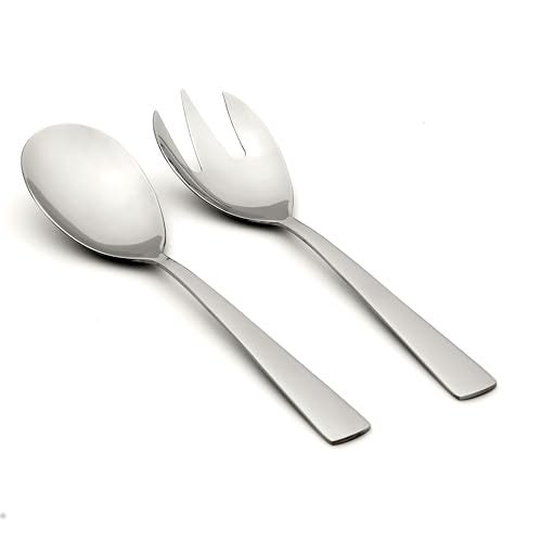 Oneida Nocha 2 Piece Everyday Flatware Salad, 18/0 Stainless Steel, Silverware Set - Image 1