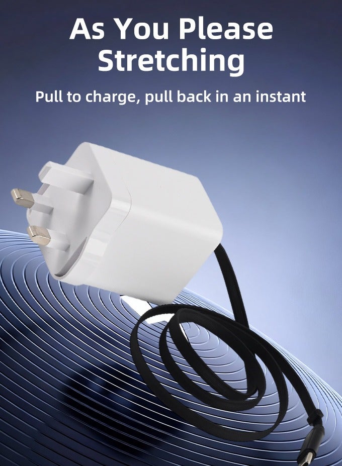 80W Super Fast Charger USB Type C Power Adapter Compatible with Samsung  S25 S24 S23 Ultra, S25+ S24+ S23+ Tab S9/S8  Series white - Image 4
