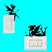 BizBugs 2 in 1 Tinker bel Fairy Light Switch Decal Vinyl Sticker Stickers and Decals for Walls Laptop 02Black BizBugs Backed Quality Product - Image 2
