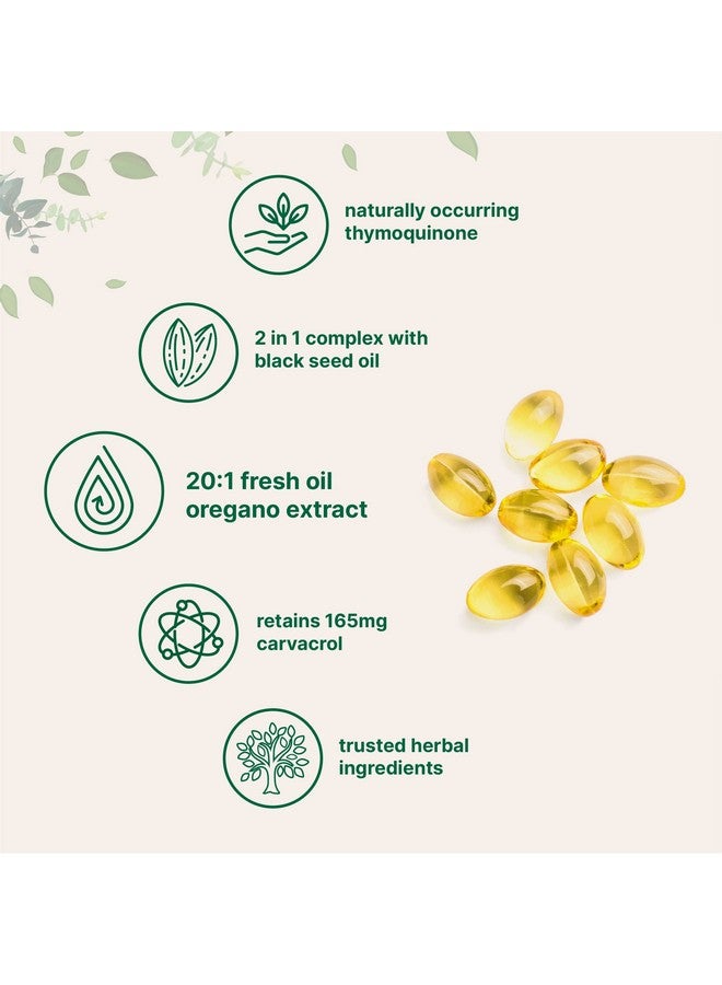 Micro Ingredients Oil Of Oregano Softgels 6000Mg Per Serving 300 Count ; With Black Seed Oil 4X Strength Carvacrol & Thymoquinone ; Plant Based Nongmo ; Antioxidant & Immune Support - Image 4