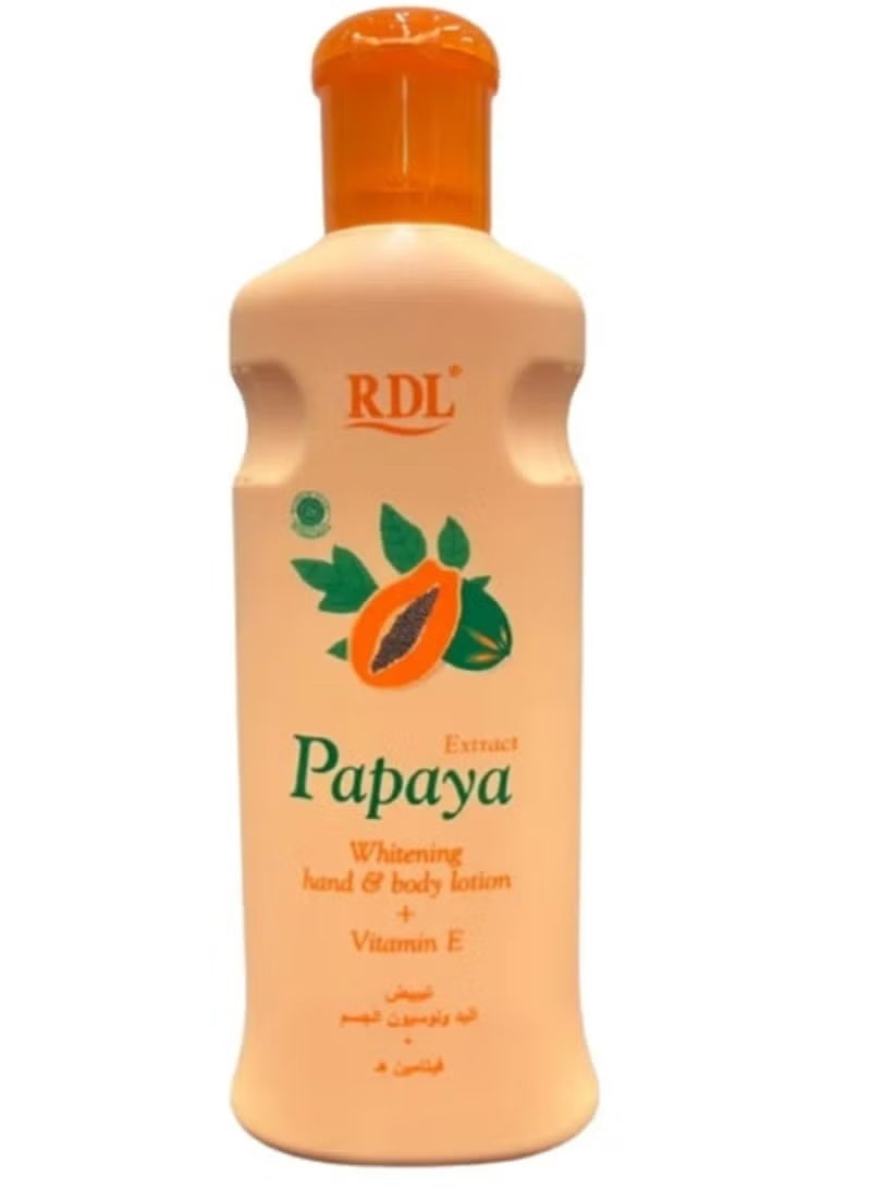 RDL Papaya Extract Whitening Hand And Body Lotion 200ml