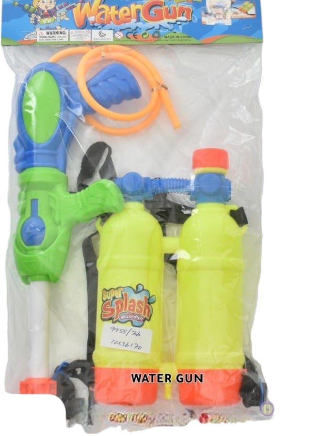 Toy Box Water Gun Backpack Summer Plastic Water Gun Toy Outdoor Beach Toy For Kids