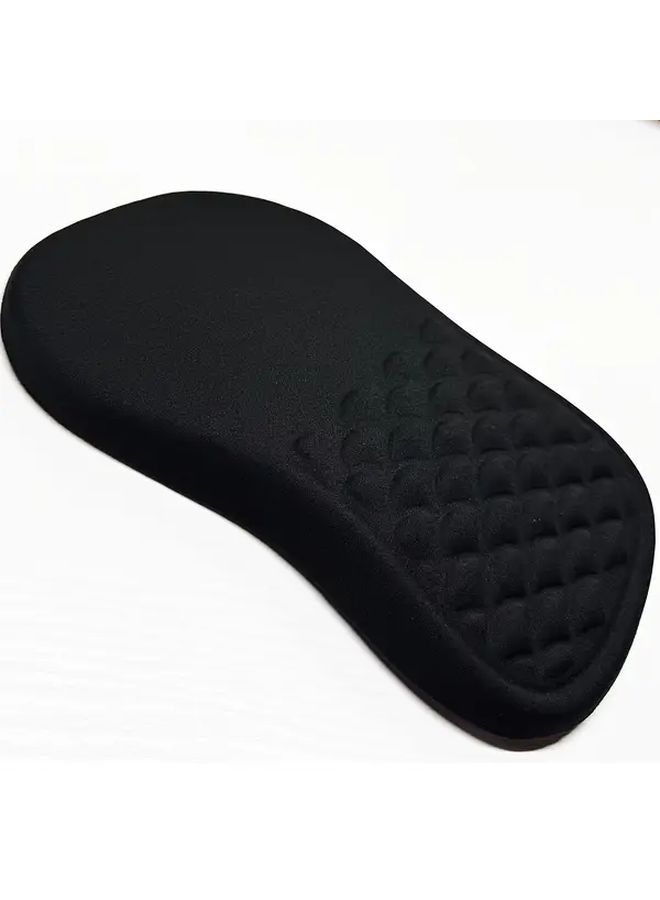 Large Ergonomic Mouse Pad With Wrist Support Non Slip Rubber Base Black - Image 3