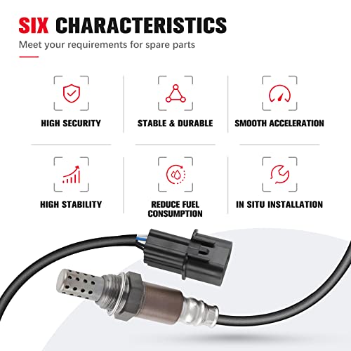 QIJIAUTO O2 Oxygen Sensor Upstream Downstream SG884 Compatible with for Chrysler Sebring 2001-2005 for Dodge Stratus 2001-2005 - Image 5