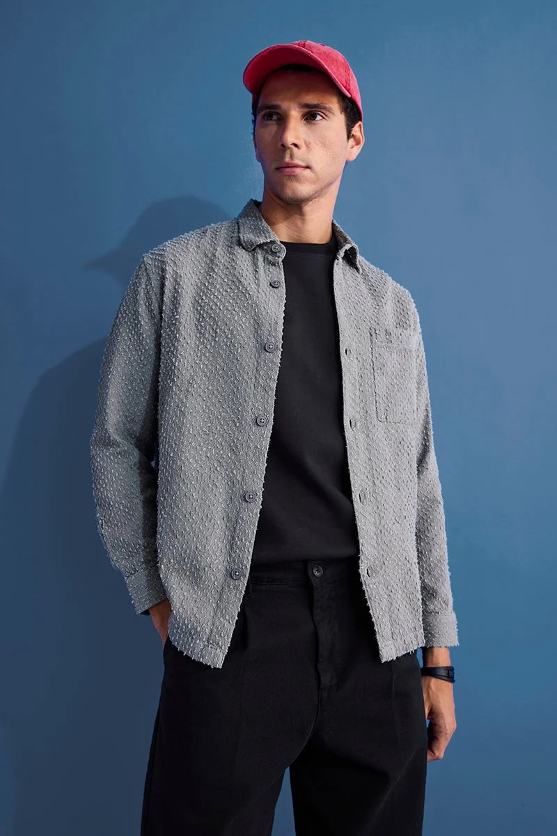SNITCH Textured Regular Fit Overshirt