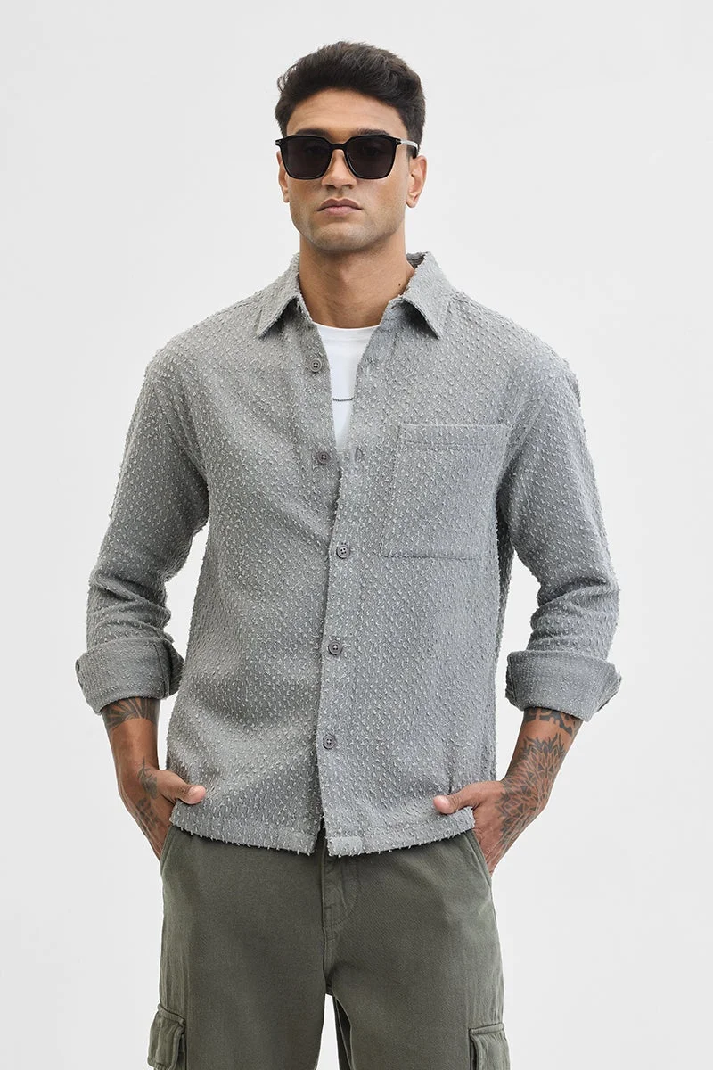 SNITCH Textured Regular Fit Overshirt
