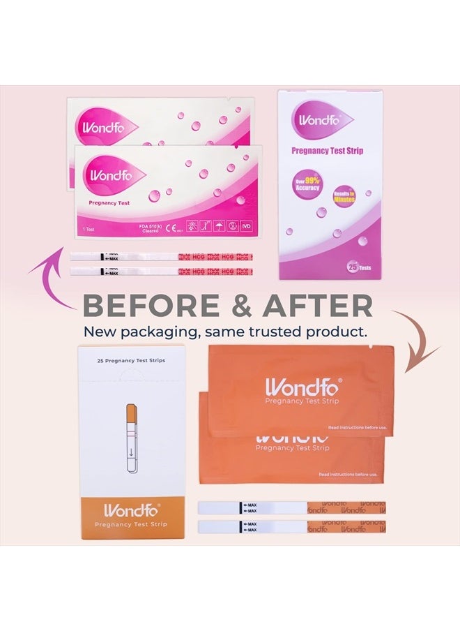 Pregnancy Test Strip - Individually Wrapped HCG Strips - Highly Sensitive Home Detection Pregnancy Test Kit - Clear HCG Test Results - 20 Count