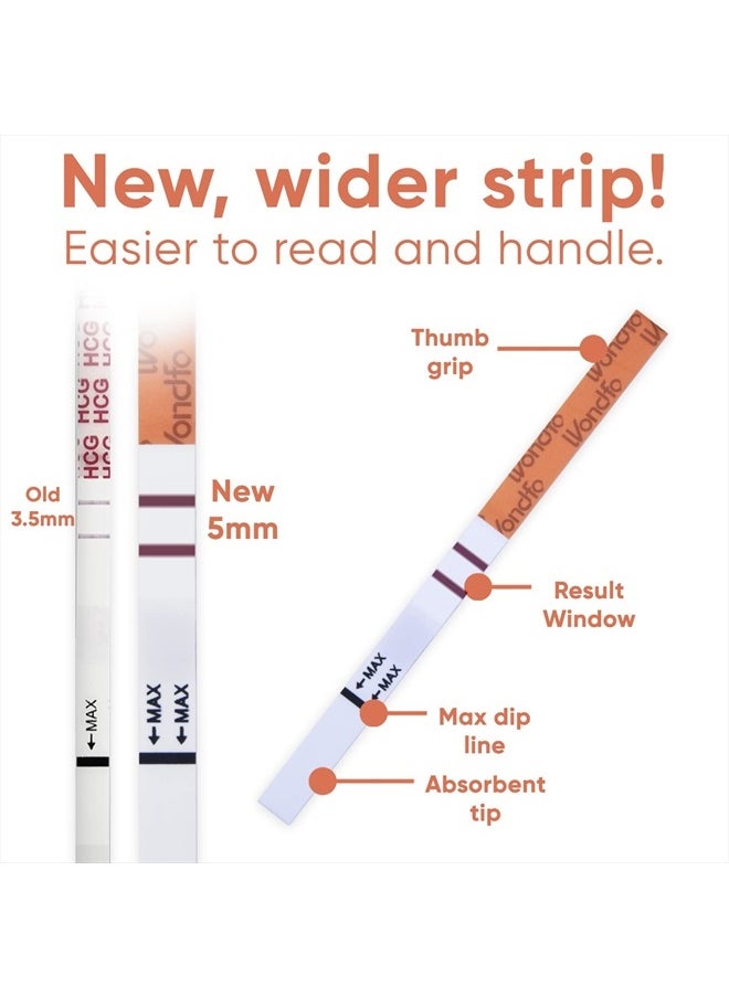 Pregnancy Test Strip - Individually Wrapped HCG Strips - Highly Sensitive Home Detection Pregnancy Test Kit - Clear HCG Test Results - 20 Count