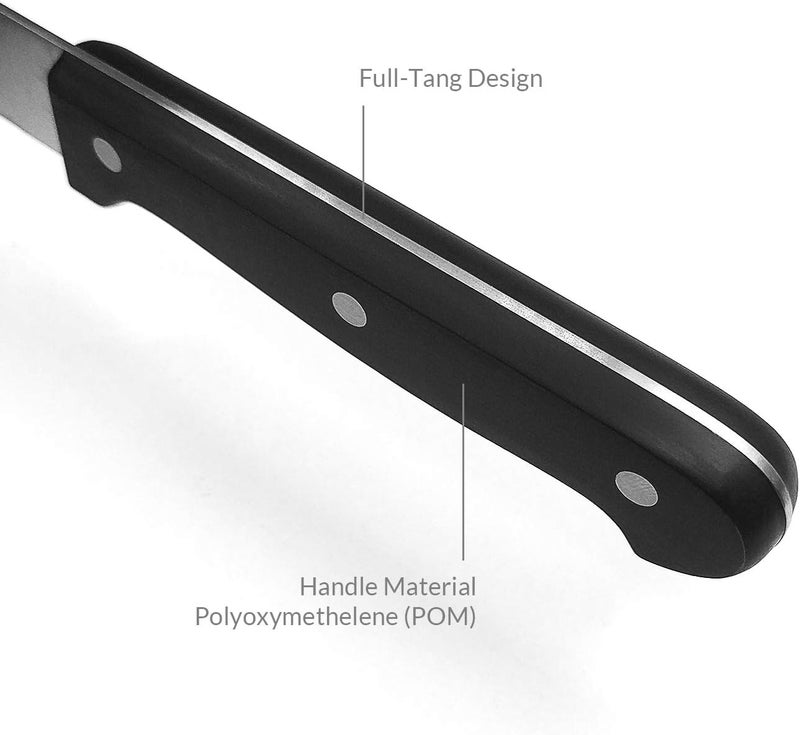 Humbee 8-Inch Serrated Bread Knife, Premium Stainless Steel Blade with Wave Edge, Full Tang Handle, Razor Sharp Knife for Bread, Durable Professional Kitchen Knife - Image 3