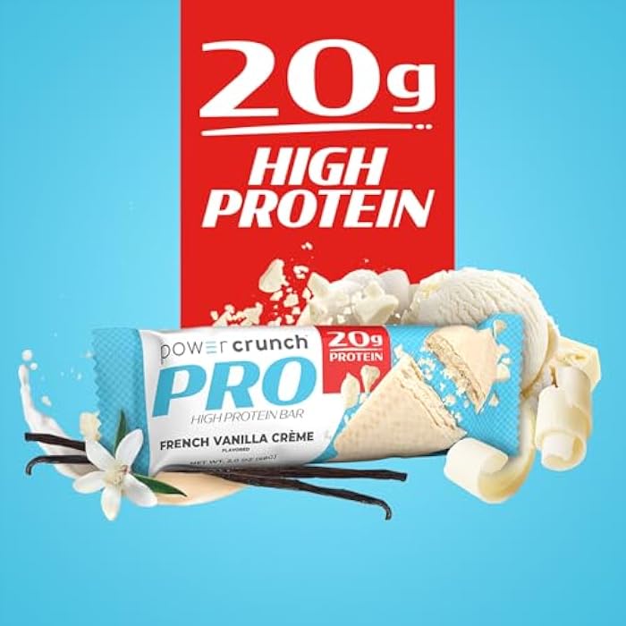 Power Crunch PRO Protein Wafer Bars, High Protein Snacks with Delicious Taste, French Vanilla, 2.0 Ounce (4 Count) - Image 3