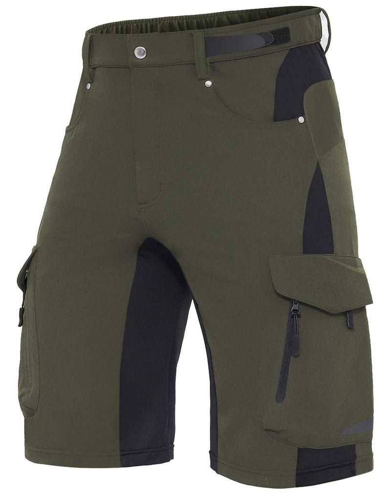XKTTAC Men's Outdoor Quick Dry Lightweight Stretch Cargo Shorts for Hiking, Tactical, Casual, Fishing, Golf, Camping, Travel with 6 Pockets (Army Green, Large) - Image 1