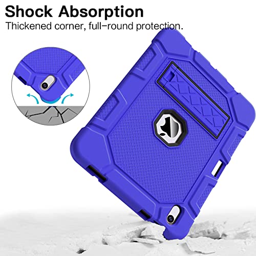Azzsy Case for iPad (A16) 11th Generation 11 Inch 2025 / iPad 10th Generation 10.9 Inch 2022, [Built-in Pencil Holder] Heavy Duty Shockproof Rugged Protective Case, Blue - Image 5