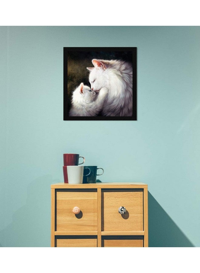 ArtX فن القطط الورقية ArtX - لوحة فنية للحب، متعددة الألوان، حيوانات، 13X13 بوصة، مجموعة من 1 - Image 3