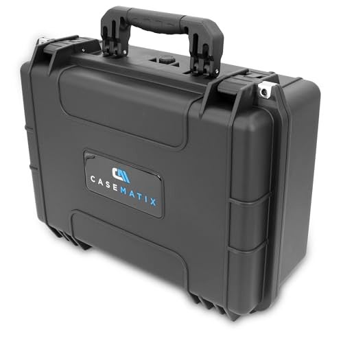 CASEMATIX 18" Waterproof Hard Case with Customizable Foam for Portable Electronics, Tools and Accessories - Hard Shell Plastic Case with Pre-Diced Travel Case Foam Interior - Image 2