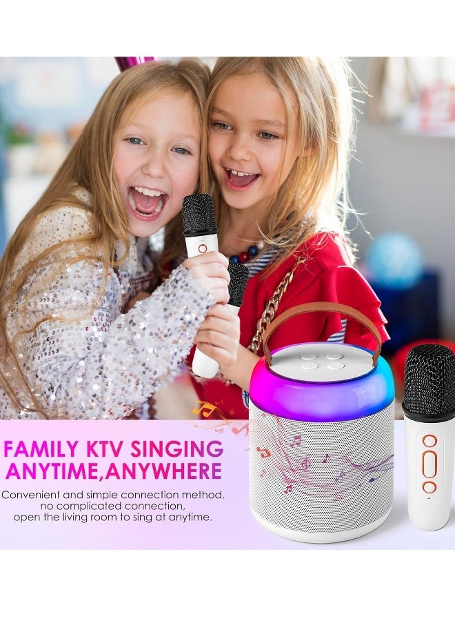 Mini Karaoke Machine with Wireless Microphone for Kids Adults, Portable Bluetooth Speaker Toy for 2-12 Years Old Girls and Boys,  for Birthday Gift and Home Party - Image 2