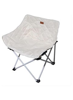 Outdoor folding chair camping moon chair thickened portable leisure chair