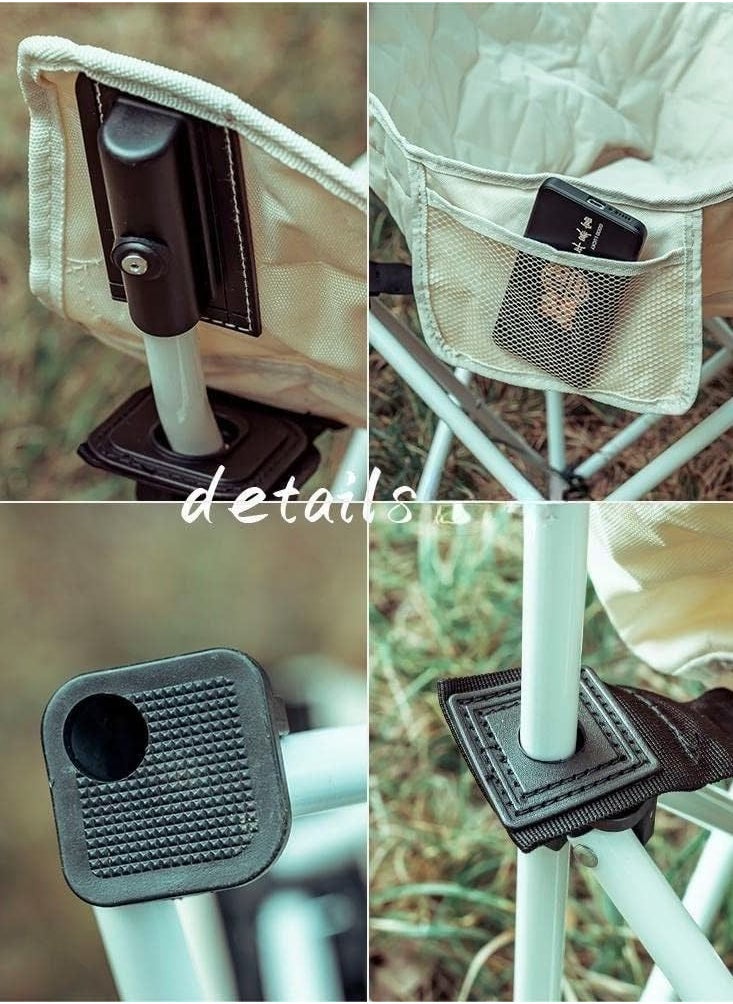 Cool Baby Style - Outdoor folding chair camping moon chair thickened portable leisure chair - Image 1