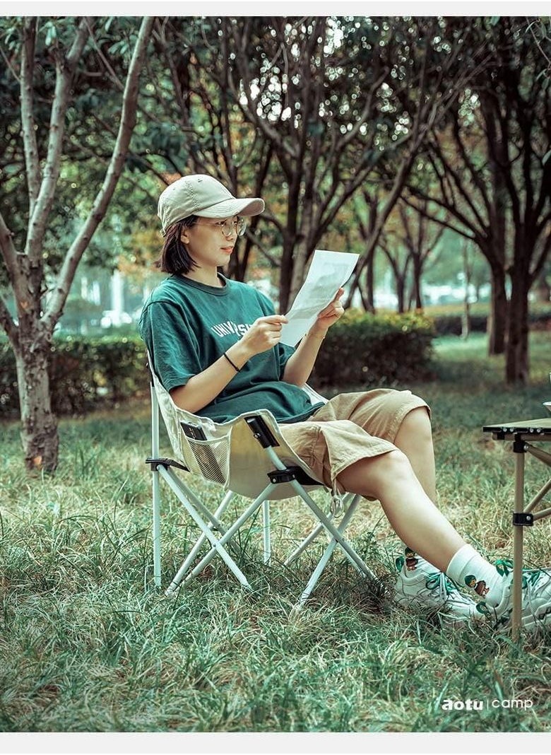 Cool Baby Style - Outdoor folding chair camping moon chair thickened portable leisure chair - Image 1