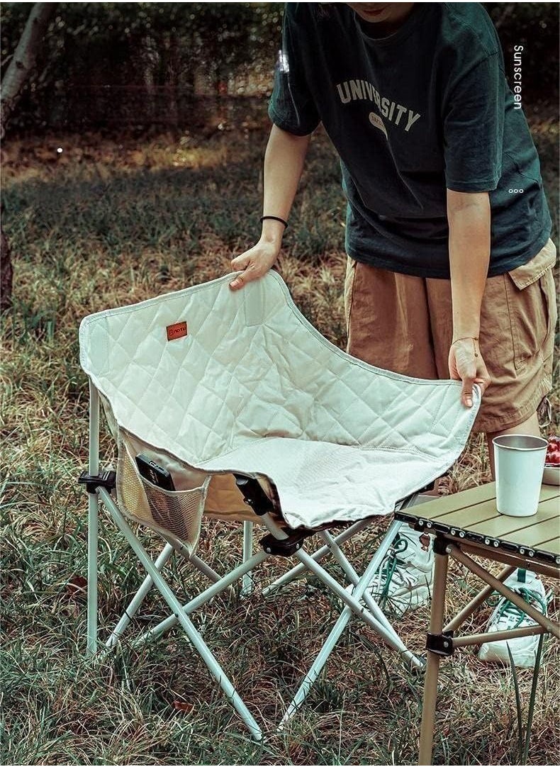 Cool Baby Style - Outdoor folding chair camping moon chair thickened portable leisure chair - Image 1