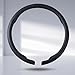 Aotoyou Steering Wheel Cover Thin Car Steering Wheel Accessories Universal Snap On Protector Black - Image 2