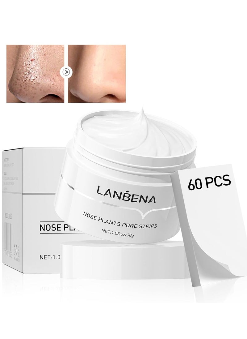 LANBENA Blackhead Mask Pore Strips, Deep Cleansing for All Skin Types  - Image 1