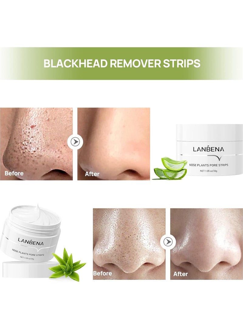 LANBENA Blackhead Mask Pore Strips, Deep Cleansing for All Skin Types  - Image 2