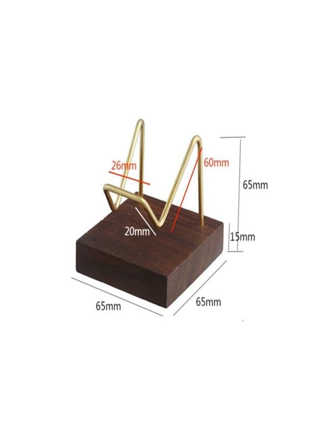 Kopida Wooden Display Stand with Metal Arm, Creative Display Stand Holder for Crystal Mineral Agate Rock Small Collectibles and Other Stones - Image 2