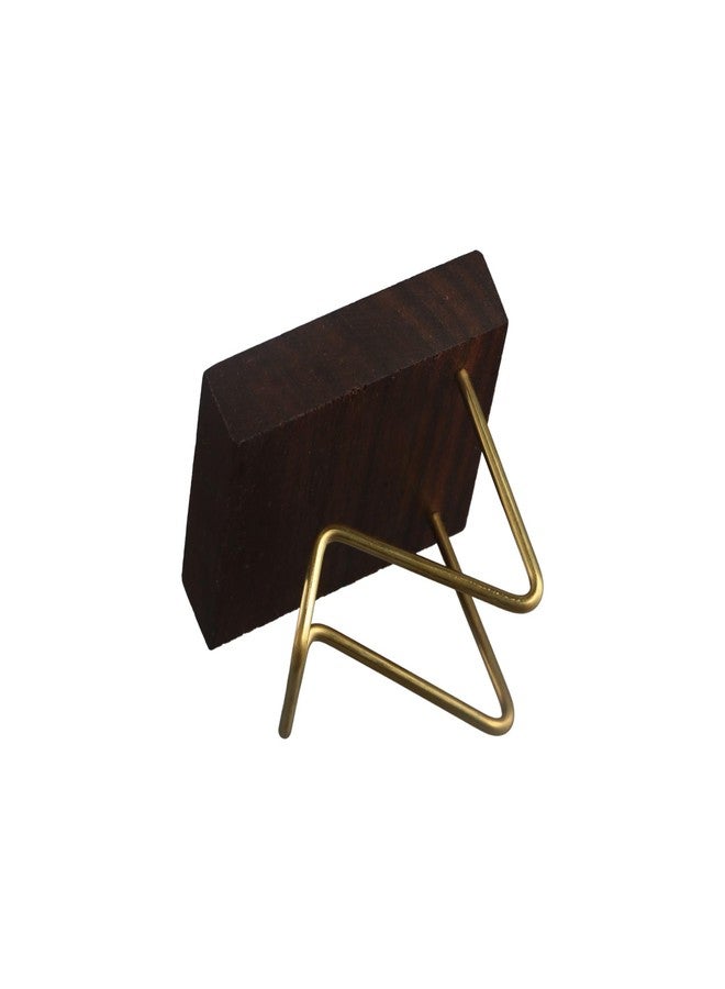 Kopida Wooden Display Stand with Metal Arm, Creative Display Stand Holder for Crystal Mineral Agate Rock Small Collectibles and Other Stones - Image 4