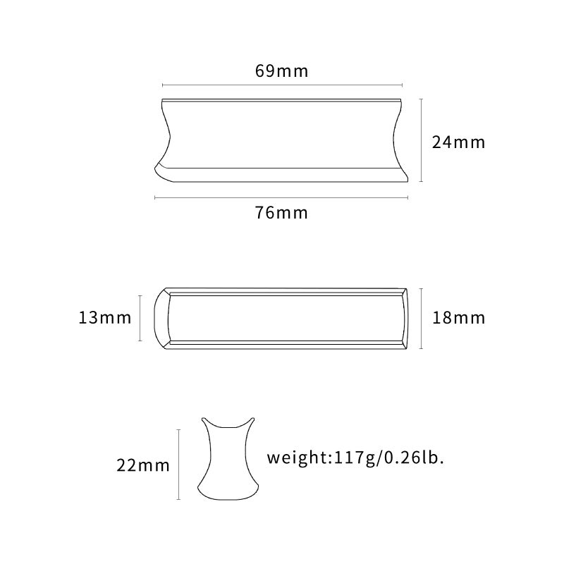 Cheerock Guitar Slide Bar, Stainless Steel Guitar Slides Tone Bar, Electric Guitar Slide Bar Accessories for Dobro, Lap Steel Guitar, Hawaiian Guitar - Image 5