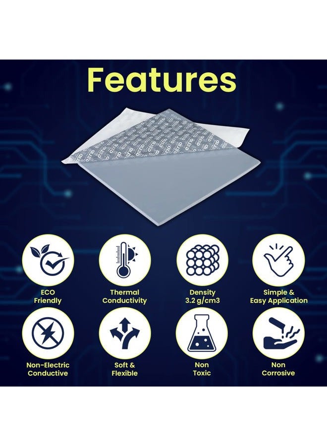 Gelid Solutions GP-Extreme 12W-Thermal Pad 120x120x3.0mm. Excellent Heat Conduction, Ideal Gap Filler. Easy Installation. - Image 5