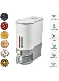 Delavala Delavala Airtight Rice Dispenser 5KG Cereal Containers With Lid And Measuring Cup For Kitchen Organization And Storage Cereal Container Storage Kitchen Rice bucket Dog food Storage Containers  - Image 4
